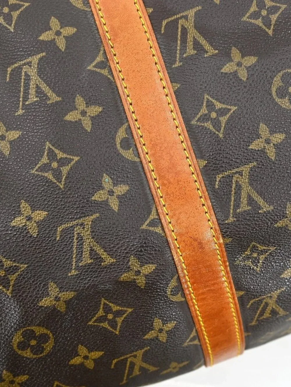 Best01 LOUIS VUITTON KEEPALL 50 TRAVEL HANDBAG MONOGRAM